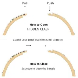 Beadzzz Men Gold-Plated Stainless Steel Bangle-Style Interlock Bracelet image 2