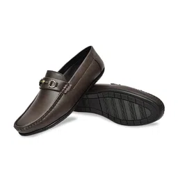 NICO NERINI Men Round Toe Perforations Loafers image 5