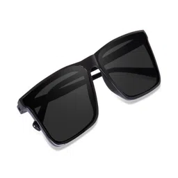 LIZA ANGEL Unisex Black Lens & Black Square Sunglasses with-picture-55
