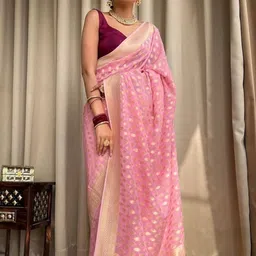 Dinesh Ethnic Traditional Wear Woven Design Zari Art Silk Handloom Banarasi Saree image 4