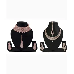 Women Click Set Of 2 Stones-Studded Jewellery Set-picture-24