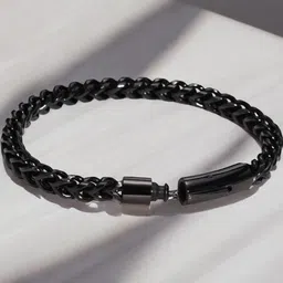 APUNKA D FASHION Unisex Black Bracelet image 4