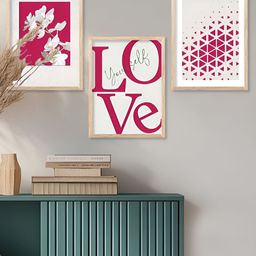 Kotart Brown & Beige 3 Pieces Wooden Abstract Wall Arts-picture-12
