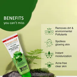 Aryanveda Tea Tree Face Wash With Neem, Aloevera, Millicapsules & Tulsi - 120ml image 3