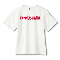 Wear Your Mind Boys Spider-Man Graphic Printed Round Neck Cotton Oversized T-shirt-picture-22