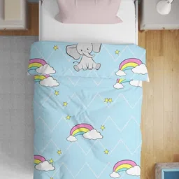 HOME PLUS STUDIOS Blue Cartoon Characters Microfiber AC Room Comforter image 4