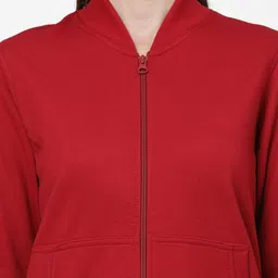 R.Code by The Roadster Life Co. Women Full Sleeve Zipper Open Front Jacket image 4