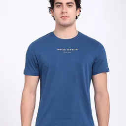 Indian Terrain Men Typography Printed Round Neck Pure Cotton T-shirt-picture-17