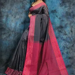RIDDHIMAN FASHION Ethnic Motifs Pure Cotton Saree image 2