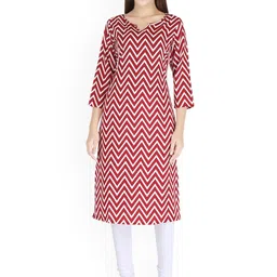 Neelokurti Women Chevron Printed Daily Straight Kurta-picture-43