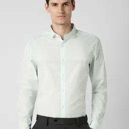 Peter England Striped Slim Fit Spread Collar Cotton Shirt-picture-30