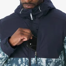 Decathlon Men Hooded Abstract Printed Padded Jacket image 2