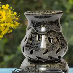 PEEPALCOMM 3 Pieces Black Pieces Aroma Oil Diffuser With Scented Jasmine & Sandal Oils image 4