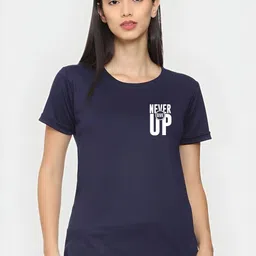 CORSICA Women Printed Monochrome Pockets T-shirt-image-98