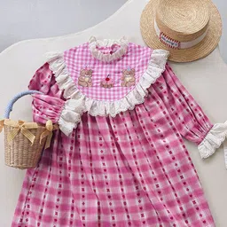 LULU & SKY Checked A-Line Dress image 3