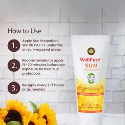 wellpure Broad Spectrum Sunscreen SPF 50 PA+++ - 60 ml image 5