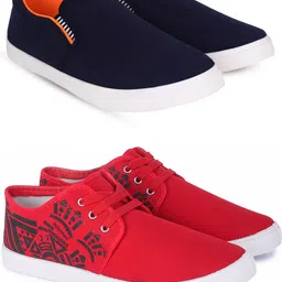 Spotwalk Men Set Of 2 Textured Sneakers-picture-36