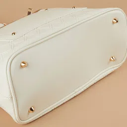 Ginger by Lifestyle PU Structured Shoulder Bag with Quilted image 4