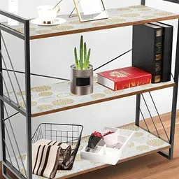 REVEXO White & Green Printed Water-Resistant Shelf Liner image 2