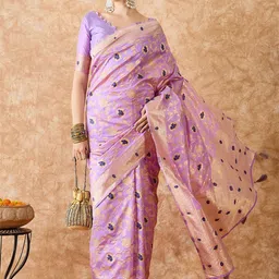 Maroosh Ethnic Motifs Zari Banarasi Saree-picture-17