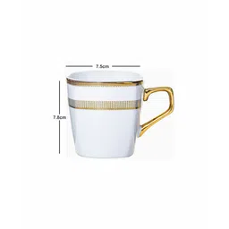 roxx Porcelain Gold Coffee/Tea Mug Set of 6pcs image 4