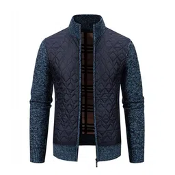 StyleCast x Revolte Men Mock Collar Solid Casual Quilted Jacket image 1
