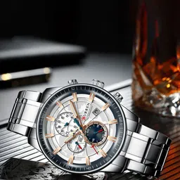 Curren Men Stainless Steel Wrap Around Straps Analogue Watch CR-8362-Silver RG-image-98