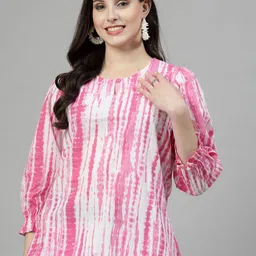 KALINI Printed Round Neck Tunic image 1