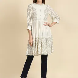 MADHURAM  Mandarin Collar Printed Tunic-picture-14