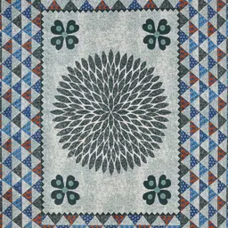 MILAAV Multicoloured Floral 144 TC King Bedsheet with 2 Pillow Covers image 2