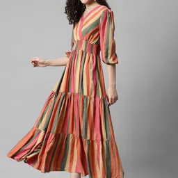 Krunal Raiyani Women Printed Fit & Flare Maxi Dress-picture-24