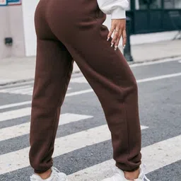 SAAHASAM Women Printed Relaxed Loose Fit Joggers Trousers image 3