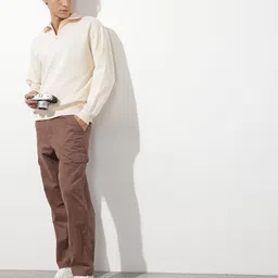 The Roadster Life Co. Relaxed Fit Mock Collar Sweatshirt image 3