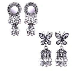 Sangria Alloy Silver-Plated Earrings-picture-40