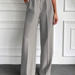 Next One Women Smart High-Rise Easy Wash Pleated Trousers-picture-29