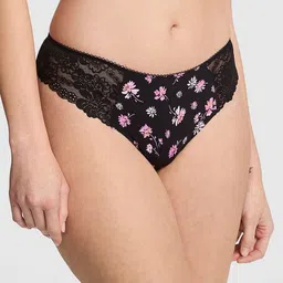 Victoria's Secret Women Floral Printed Thongs Brief-image-93