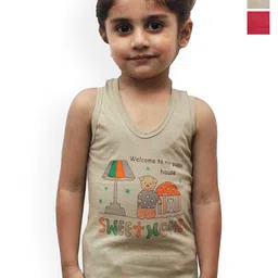 NEW TRINATH HOSIERY Boys Pack Of 3 Printed Scoop Neck Pure Cotton Tank Innervests-picture-12