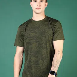 V-Mart Men Camouflage Printed Round Neck T-shirt-picture-34