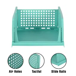 Aura Green & Yellow 8 Pieces Textured Reusable Desk Organisers image 3