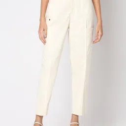 Vero Moda Women Straight Fit High-Rise Cargos Trousers-picture-43