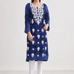 Vineshaa Be You For You Ethnic Motifs Embroidered Chikankari Chikankari Kurti-picture-29