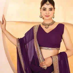 PAYAL CREATION Embroidered Unstitched Lehenga Wth Semi-Stitched Blouse & Dupatta image 2