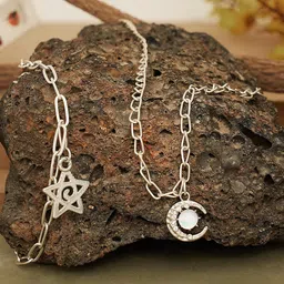 Beenth & Doneth Silver-Plated Stainless Steel Necklace image 2