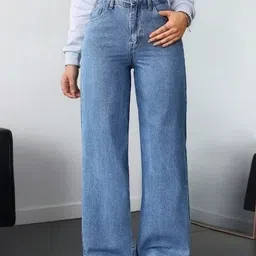 A1TUFF Women Jean Relaxed Fit High-Rise Stretchable Jeans image 4