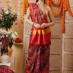 Silk Land Women Ethnic Motifs Patola Saree-picture-17