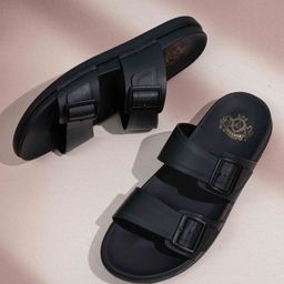 ATESBER by Inc.5 Men Buckled Leather Comfort Sandals-picture-23