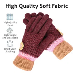 LOOM LEGACY Women Patterned Acrylic Winter Gloves image 2