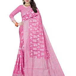 Florence Woven Design Zari Pure Cotton Banarasi Saree-picture-31