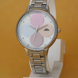VIRAKTI Women Stainless Steel Bracelet Style Straps Analogue Watch G-81-PINK STEEL-picture-42