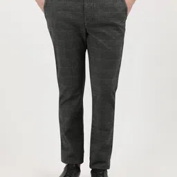 Tommy Hilfiger Men Checked Chinos Mid-Rise Trousers image 1